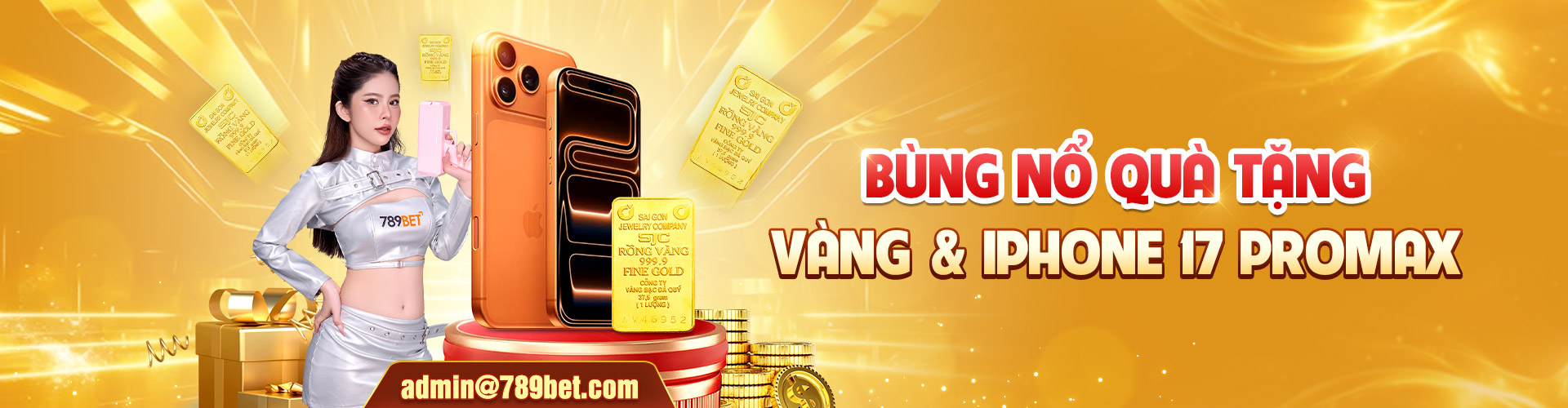 Banner khuyến mãi vàng 789bet